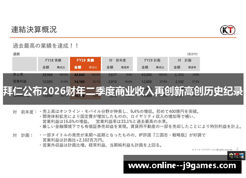 拜仁公布2026财年二季度商业收入再创新高创历史纪录 拜仁公布2026财年二季度商业收入再创新高创历史纪录
